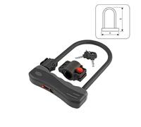 cyclingcolors 1x antivol vélo, diamètre 12mm x longueur 165mm, hauteur 320mm, en U