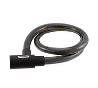 cyclingcolors 1x antivol vélo, diamètre 25mm x longueur 1200mm, fermeture à clé, renforcé, noir