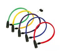 cyclingcolors 1x antivol vélo, diamètre 5mm x longueur 600mm, fermeture à clé, couleur aléatoire