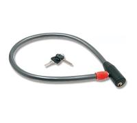 cyclingcolors 1x antivol vélo, diamètre 5mm x longueur 600mm, fermeture à clé, noir