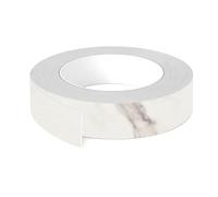 cyclingcolors 1x Bande de chant ABS sans colle 43 mm x 5 m épaisseur 0,8 mm facile à appliquer bricolage étagère meuble panneau plan de travail bois stratifié, Marbre cristal mat