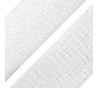 cyclingcolors 1x Bande rouleau de scratch 100 mm 25 mètre polyamide auto-agrippant organisateur serre câble ruban sac vêtement attache sangle, blanc