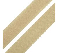 cyclingcolors 1x Bande rouleau de scratch 20 mm 25 mètre polyamide auto-agrippant organisateur serre câble ruban sac vêtement attache sangle, beige