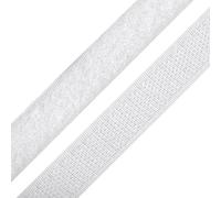 cyclingcolors 1x Bande rouleau de scratch 25 mm 25 mètre polyamide auto-agrippant organisateur serre câble ruban sac vêtement attache sangle, blanc