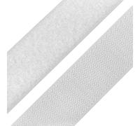 cyclingcolors 1x Bande rouleau de scratch 30 mm 25 mètre polyamide auto-agrippant organisateur serre câble ruban sac vêtement attache sangle, blanc