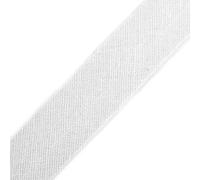cyclingcolors 1x Biais Simple de Couture en Coton Largeur 14 mm Longueur 25 m Tissu création Coussin Panier décoration, Blanc