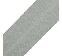 cyclingcolors 1x Biais Simple de Couture en Coton Largeur 20 mm Longueur 25 m Tissu création Coussin Panier décoration, Gris