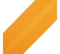 cyclingcolors 1x Biais Simple de Couture en Coton Largeur 20 mm Longueur 25 m Tissu création Coussin Panier décoration, Orange Citrouille