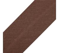 cyclingcolors 1x Biais Simple de Couture en Coton Largeur 20 mm Longueur 25 m Tissu création Coussin Panier décoration, Chocolat