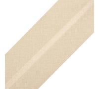 cyclingcolors 1x Biais Simple de Couture en Coton Largeur 20 mm Longueur 25 m Tissu création Coussin Panier décoration, crème