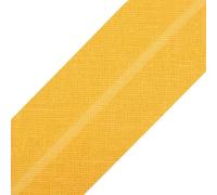 cyclingcolors 1x Biais Simple de Couture en Coton Largeur 20 mm Longueur 25 m Tissu création Coussin Panier décoration, Jaune d'œuf