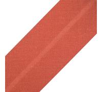 cyclingcolors 1x Biais Simple de Couture en Coton Largeur 20 mm Longueur 25 m Tissu création Coussin Panier décoration, Terre Cuite