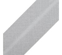 cyclingcolors 1x Biais Simple de Couture en Coton Largeur 30 mm Longueur 25 m Tissu création Coussin Panier décoration, Gris Clair