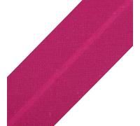 cyclingcolors 1x Biais Simple de Couture en Coton Largeur 30 mm Longueur 25 m Tissu création Coussin Panier décoration, Fuchsia foncé