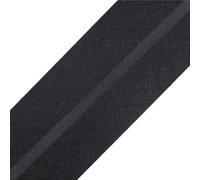 cyclingcolors 1x Biais Simple de Couture en Coton Largeur 30 mm Longueur 25 m Tissu création Coussin Panier décoration, Noir