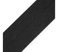cyclingcolors 1x Biais Simple de Couture en Coton Largeur 40 mm Longueur 25 m Tissu création Coussin Panier décoration, Noir