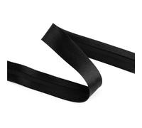 cyclingcolors 1x Biais Simple de Couture en Satin Polyester Largeur 20 mm Longueur 25 m Tissu création Coussin Panier décoration, Noir