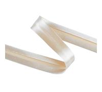 cyclingcolors 1x Biais Simple de Couture en Satin Polyester Largeur 20 mm Longueur 25 m Tissu création Coussin Panier décoration, crème Clair