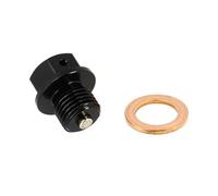 cyclingcolors 1x Bouchon de vidange aimanté magnétique avec joint cuivre idéal cyclomoteur scooter moto voiture quad carter huile moteur, M12x1.25 10mm