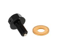 cyclingcolors 1x Bouchon de vidange aimanté magnétique avec joint cuivre idéal cyclomoteur scooter moto voiture quad carter huile moteur, M8x1.25 15mm