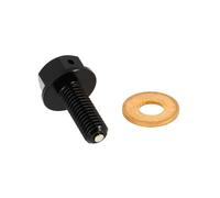 cyclingcolors 1x Bouchon de vidange aimanté magnétique avec joint cuivre idéal cyclomoteur scooter moto voiture quad carter huile moteur, M8x1.25 20mm