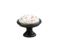 cyclingcolors 1x bouton de tiroir porcelaine céramique 34 mm meuble vintage antique style porte poignée commode armoire maison avec vis