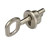 cyclingcolors 1x Clé + entrée de clé 25 mm serrure meuble zamac nickel mat meuble DIY verrou restauration rénovation