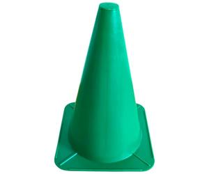 cyclingcolors 1x Cône de Signalisation 24cm Plot Support Plastique Entraînement Football Marquage Circulation Sport Jeux Barrière Parcours Canin Agility, Vert