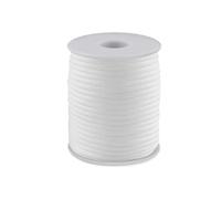 cyclingcolors 1x Cordon Cordelette Tressée 4 mm 25 m polypropylène Bracelet Pendentif Bijoux Collier Laisse Lacet Ceinture décoration Couture, Blanc