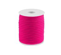 cyclingcolors 1x Cordon Cordelette Tressée 4 mm 25 m polypropylène Bracelet Pendentif Bijoux Collier Laisse Lacet Ceinture décoration Couture, Rose Fluo