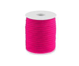 cyclingcolors 1x Cordon Cordelette Tressée 4 mm 25 m polypropylène Bracelet Pendentif Bijoux Collier Laisse Lacet Ceinture décoration Couture, Rose Fluo