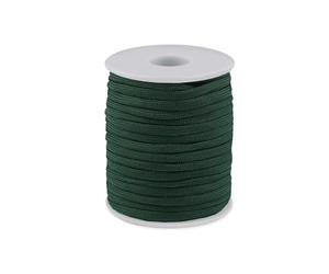 cyclingcolors 1x Cordon Cordelette Tressée 4 mm 25 m polypropylène Bracelet Pendentif Bijoux Collier Laisse Lacet Ceinture décoration Couture, Vert foncé