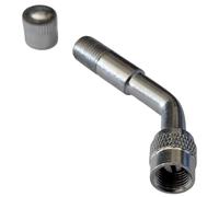 cyclingcolors 1x Coude rallonge Extension Valve Voiture Moto vélo Scooter Schrader Chambre à air Pneu Angle 45°