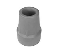 cyclingcolors 1x Embout de Canne Marche béquille bâton déambulateur Tube Rond 22mm antidérapant renforcé avec Insert Renfort métallique randonnée Caoutchouc, Gris