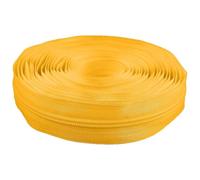 cyclingcolors 1x Fermeture éclair N°5 longueur 5 mètres sans tirette curseur polyester extrémité ouverte maille glissière vêtement couture mercerie veste manteau, jaune foncé