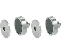 cyclingcolors 1x fermeture magnétique puissant loqueteau loquet avec contre plaque à visser M5 meuble placard étagère cuisine salle de bain (Lot de 2)