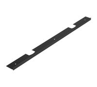 cyclingcolors 1x Jonction plan de travail 38mm profilé baguette de finition rayon 0mm 600mm, rallonge noir mat