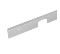 cyclingcolors 1x Jonction plan de travail 38mm profilé baguette de finition rayon 0mm 600mm, rallonge aspect inox