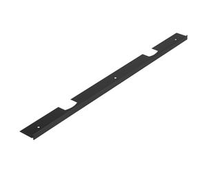 cyclingcolors 1x Jonction plan de travail 38mm profilé baguette de finition rayon 0mm 600mm, rallonge noir mat