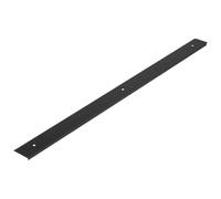 cyclingcolors 1x Jonction plan de travail 38mm profilé baguette de finition rayon 5mm 600mm, droite noir mat