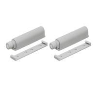 cyclingcolors 1x Loquet de Porte Magnétique Push to Open à Visser Aimant Placard Sans Poignée Poussoir Ouverture Fermeture Armoire Tiroir, Gris (Lot de 2)