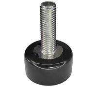 cyclingcolors 1x Pied vérin vis de réglage Acier Inoxydable AISI 304 (A2) Caoutchouc NBR 60 Shore Ajustable Poussoir butée Meuble Outillage, M8x20mm