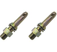 cyclingcolors 1x Piton Axe Attelage diamètre 22mm à Visser avec Ecrou Catégorie 1 Remorque Moto Vélo Tracteur Machine Agricole Broche, Filetage M22x40mm (Lot de 2)