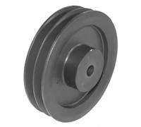 cyclingcolors 1x Poulie pour courroie trapézoïdale 2 rainures B ou SPB diamètre extérieur 132 mm Diamètre primitif 125 mm Fonte Machine de Construction Forestière Agricole Mécanique