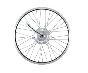 cyclingcolors 1x Roue de vélo Avant Complète Jante Rayon Moyeu pour Vélo Electrique VAE Taille 20" avec Moteur Brushless 24V Aluminium Entraxe spécifique vélo Pliant