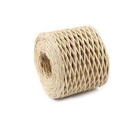 cyclingcolors 1x Ruban Papier Raphia 1,5 mm 200 m Tricot Chapeau Sac Composition Florale Décoration Couture Rafia Raffia, écru