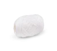 cyclingcolors 1x Ruban Papier Raphia 5-7 mm 10 m Tricot Chapeau Sac Composition Florale Décoration Couture Rafia Raffia, Blanc