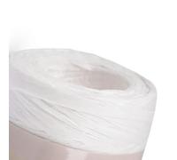 cyclingcolors 1x Ruban Papier Raphia 5-8 mm 100 m Tricot Chapeau Sac Composition Florale Décoration Couture Rafia Raffia, Blanc
