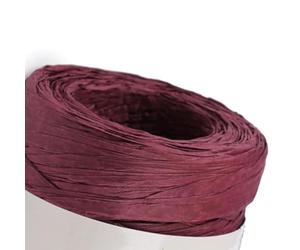 cyclingcolors 1x Ruban Papier Raphia 5-8 mm 100 m Tricot Chapeau Sac Composition Florale Décoration Couture Rafia Raffia, Mauve Rose