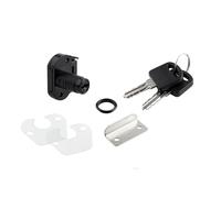 cyclingcolors 1x Serrure de tiroir mini avec cylindre diamètre 12 mm longueur 22 mm avec rosace clés contrepièce meuble bureau armoire, noir